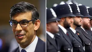 Rishi Sunak has claimed the government has met its target of 20,000 police officers