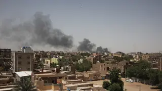 Smoke over Khartoum, Sudan