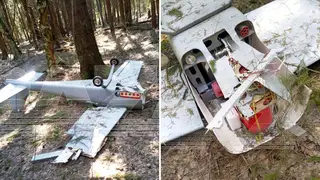 The drone was found just outside Moscow