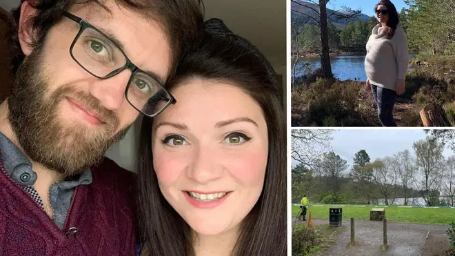 Heavily pregnant teacher Marelle Sturrock, 35, was found dead at her Glasgow home. Police are searching woodland for her fiance