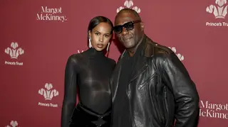Fashion model Sabrina Dhowre Elba, left, and actor Idris Elba attend The Prince’s Trust Global Gala in New York City