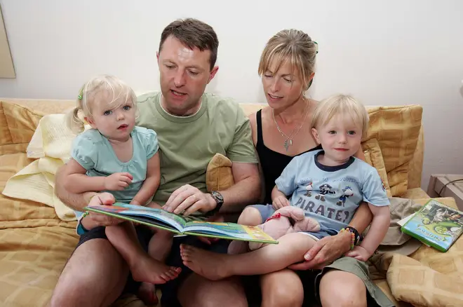 Kate and Gerry McCann with twins Sean and Amelie