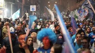 Napoli fans celebrate