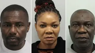 Ike Ekweremadu, 60 (right), his wife Beatrice, 56, and Dr Obinna Obeta, 50, have been jailed