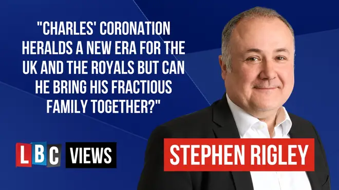 Charles' Coronation heralds a new era for the Royals but can he bring his fractious family together? writes Stephen Rigley