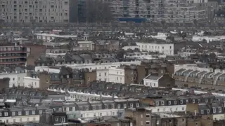 A view of homes in London