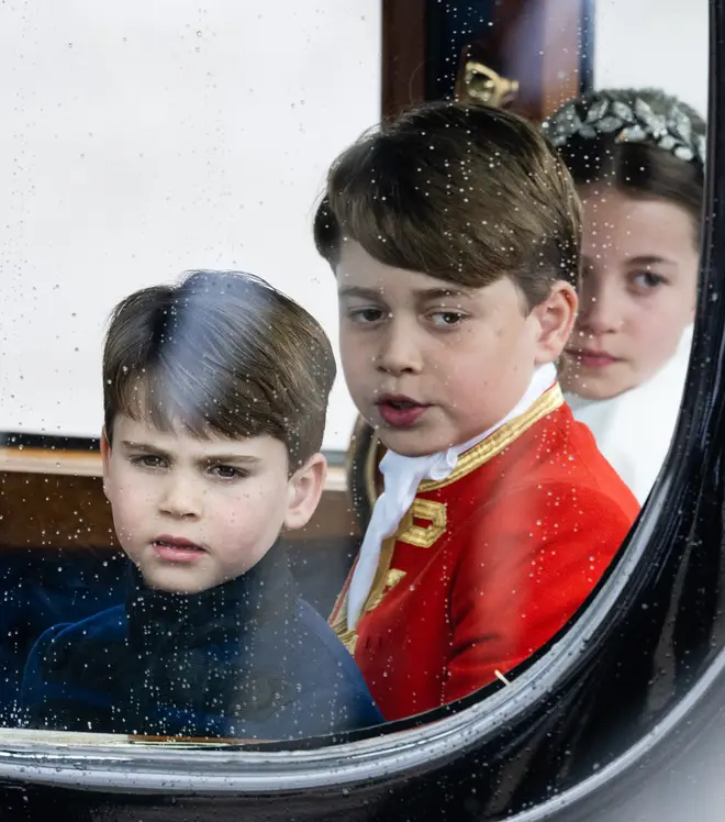 Omid Scobie has claimed it was George, Charlotte and Louis's fault the family arrived late.