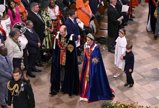 The royal pair tailed the King and Queen.