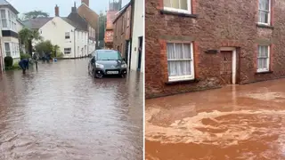 People were evacuated from their homes in Somerset, according to reports