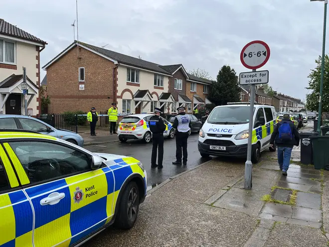 Armed police descended on Dartford
