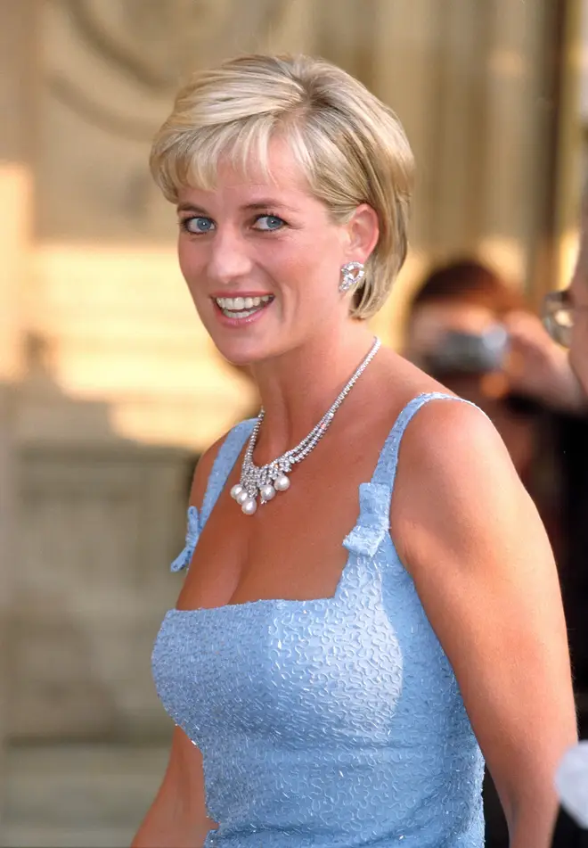 Diana wore the set to the Swan Lake gala, her last official appearance