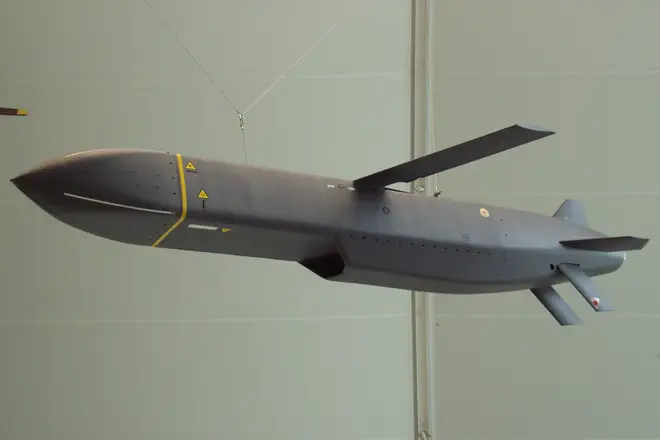 The Storm Shadow missile is a long-range, air-launched, precision-guided cruise missile that is designed to strike high-value targets with a high degree of accuracy.
