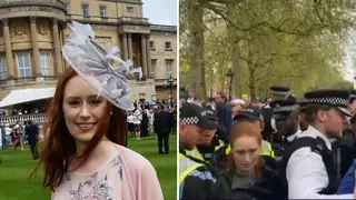 Ms Chambers was arrested at the Coronation after standing near some protesters
