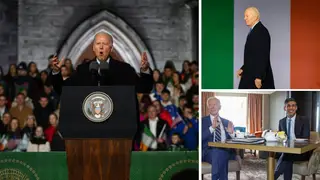 Joe Biden visited Ireland last month