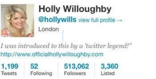 Holly Willoughby used to reference Schofield, though it is unclear when the change was made