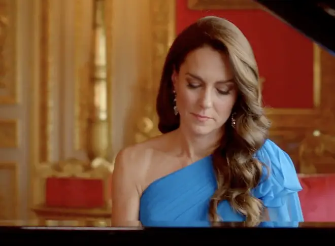 Kate filmed the performance at Windsor castle earlier this month