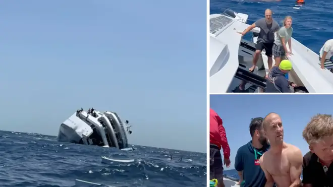 A British tourist who made a dramatic escape from a holiday yacht that sank in the Red Sea, reveals he first learned something was wrong "when I could see fish swimming outside my cabin room&squot;s window".