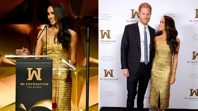 Meghan Markle and Prince Harry attend a glamorous New York gala on Tuesday night.