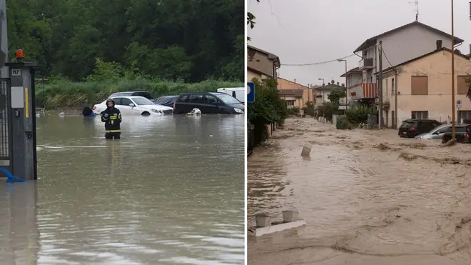 At least four people have died after devastating floods hit Italy and Croatia