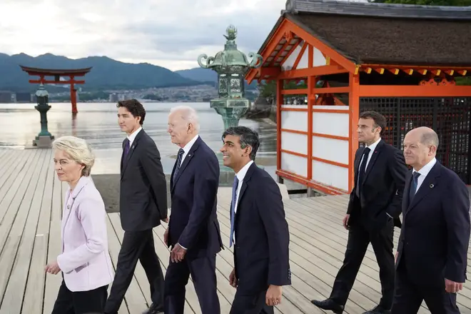 The G7 leaders in Japan