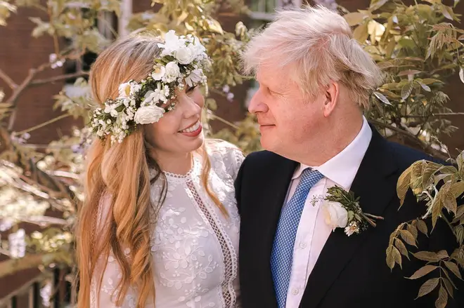 Boris Johnson and Carrie married in 2021