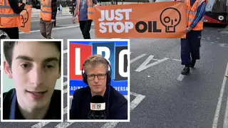 Just Stop Oil's Alex de Koning and Andrew Castle had a heated debate.