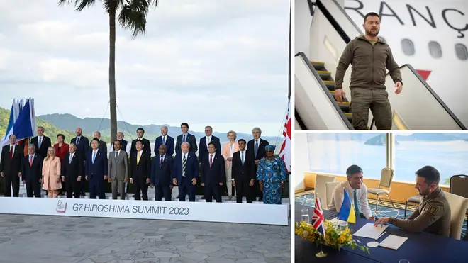 World leaders issued a veiled warning to China over "economic coercion" at the G7 summit today, as Ukrainian President Volodymyr Zelenskyy made a late-notice appearance hours after he was granted permission to receive F-16 fighter jets.