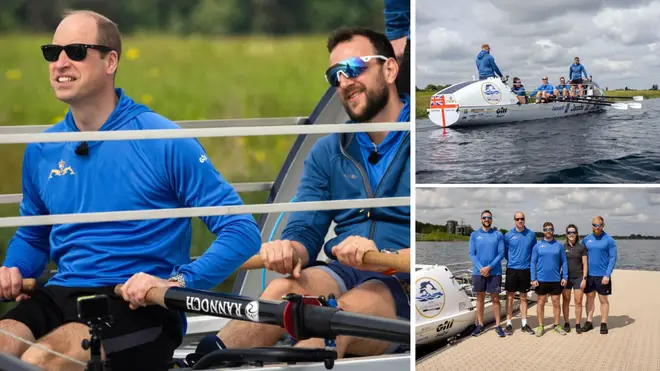 The Prince of Wales took on a rowing challenge with Royal Navy submariners in a new Mental Health Awareness video.