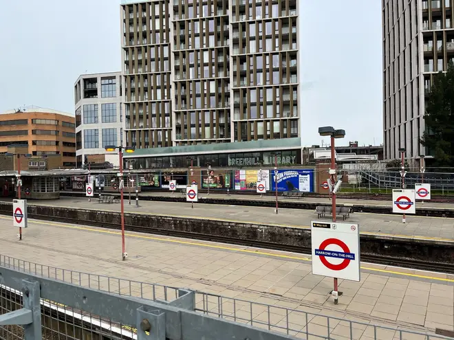 The attack took place at Harrow-on-the-Hill station