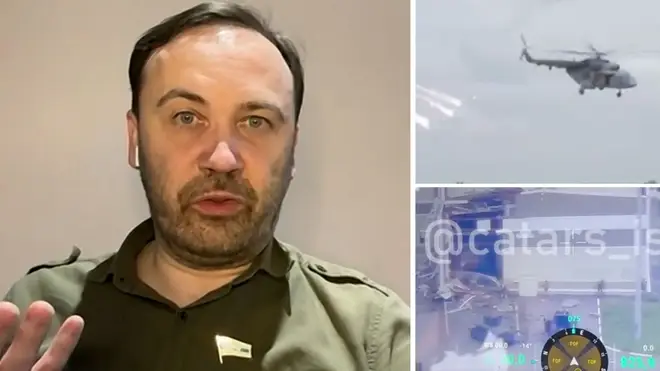 Ilya Ponomarev spoke to Andrew Marr as footage emerged of a clash in the Belgorod region