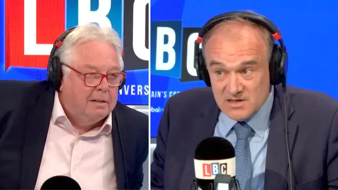 Sir Ed Davey speaks to LBC's Nick Ferrari on Tuesday