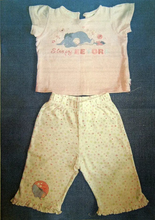 A replica of the pyjamas that Madeleine was last seen wearing in 2007