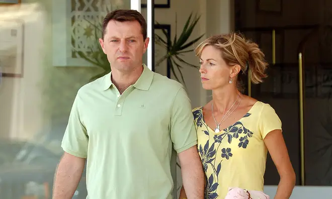 Kate and Gerry McCann searching for Madeleine McCann in Portugal as mum Kate holds her daughter's pink bear
