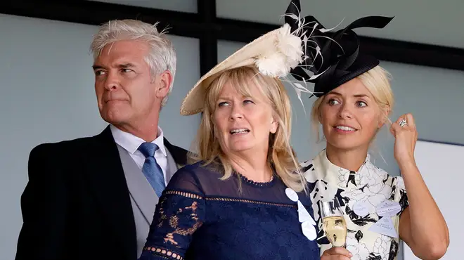 Holly Willoughby and Phillip Schofield at the Royal Ascot alongside his ex-wife