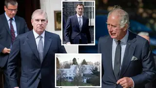 Jeremy Hunt (centre top) could be dragged into Prince Andrew and King Charles row over Royal Lodge