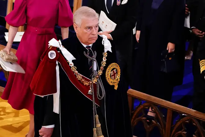 Prince Andrew at King Charles' Coronation