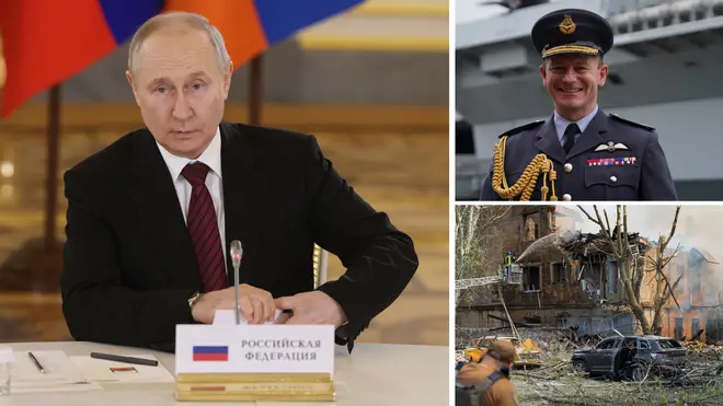 Putin will be 'vindictive' if the Ukraine war fails, the outgoing RAF chief has warned