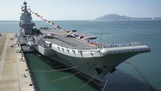 The Shandong aircraft carrier
