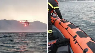 Rescue workers have recovered four bodies from a northern Italian lake