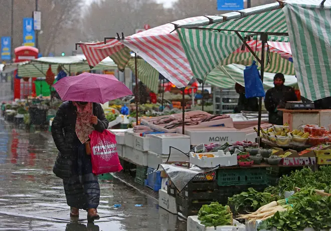 The rate of food inflation fell slightly in the year to May