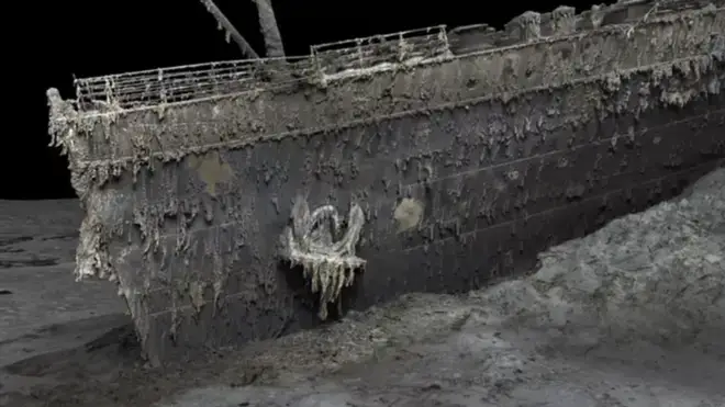 The bow of the Titanic.