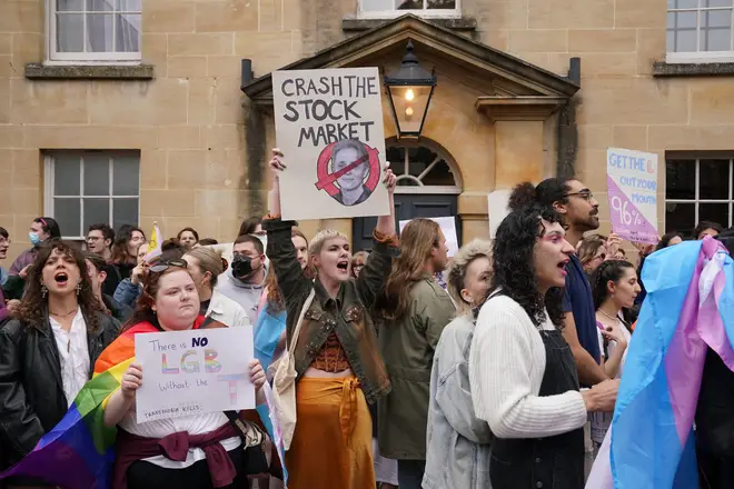 The talk at the Oxford Union was met with impassioned protests