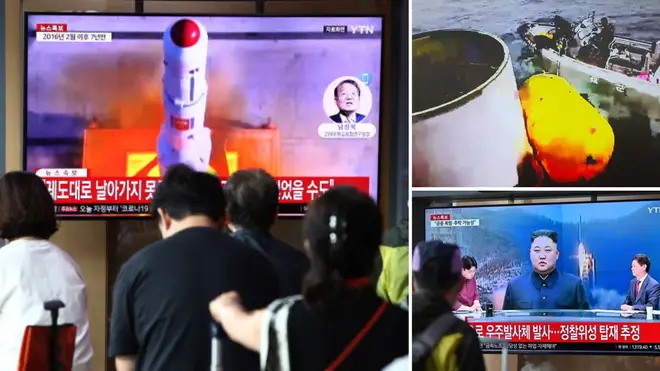 The North Korean rocket launch failed