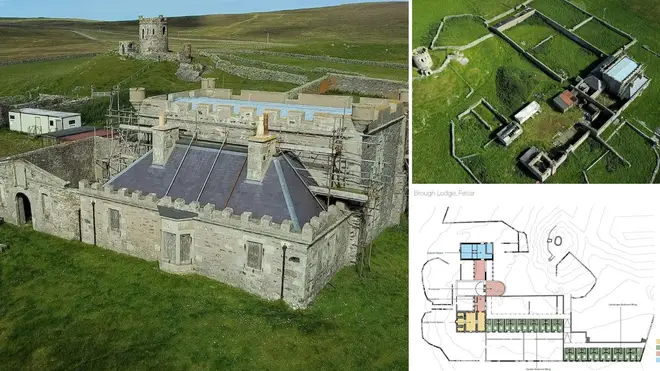 Brough Lodge on the island of Fetlar is on sale but needs extensive renovations