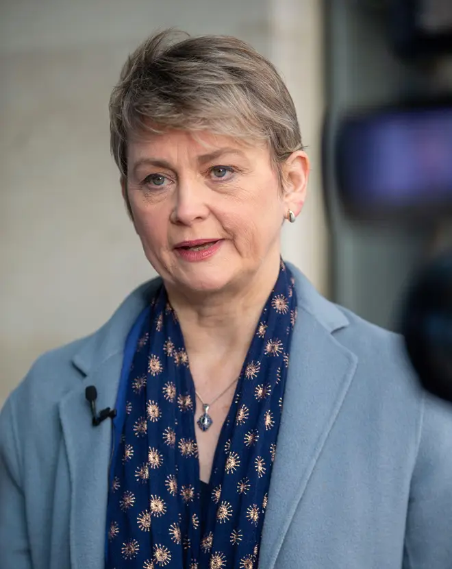 Yvette Cooper accused the Conservatives of breaking the asylum system