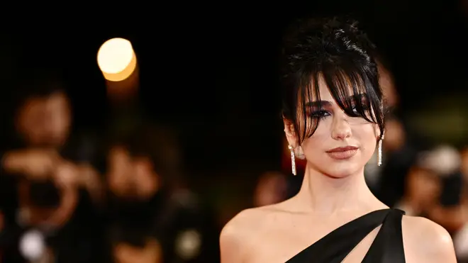 Dua Lipa is pictured on the red carpet at Cannes last month