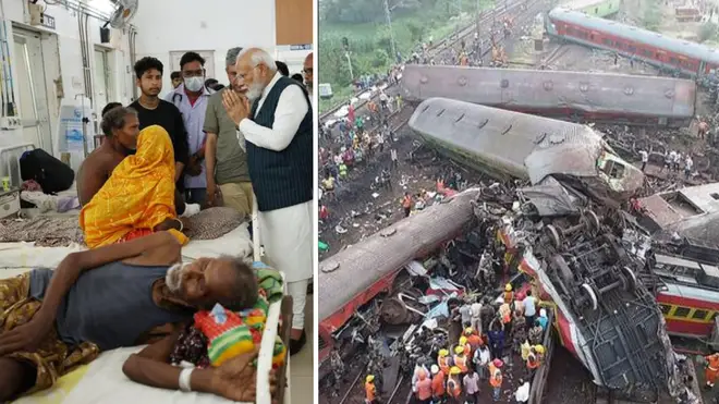 Narendra Modi has promised the harshest punishment for those to blame for the train crash