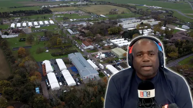 Caller Karen told David Lammy that the quality of food offered at the Manston immigration centre was 'terrible'.