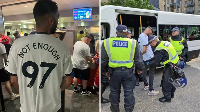The man has been charged after wearing the shirt