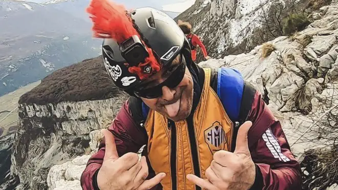 Mark Andrews poses for a fun Instagram snap on a mountain peak